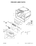 Diagram for 04 - Freezer Liner Parts