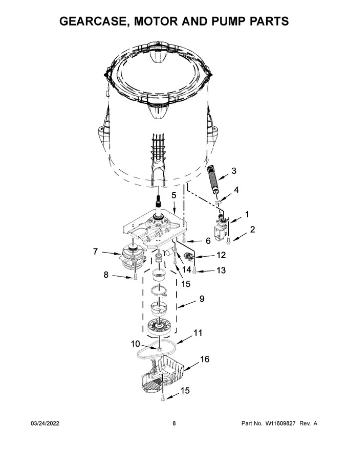Diagram for WTW4950HW3