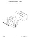 Diagram for 05 - Lower Oven Door Parts