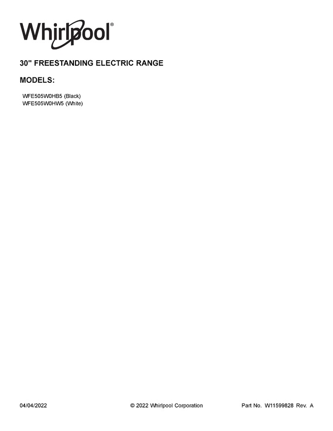 Diagram for WFE505W0HB5