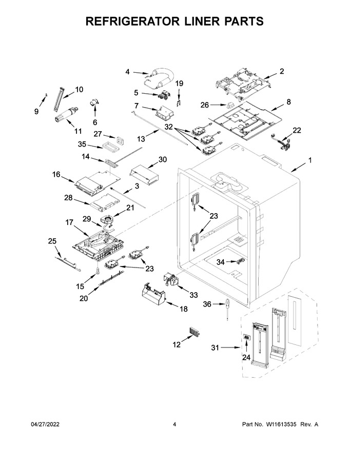 Diagram for WRF757SDHV04