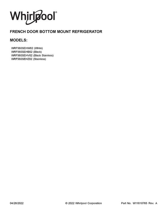 Diagram for WRF560SEHB02