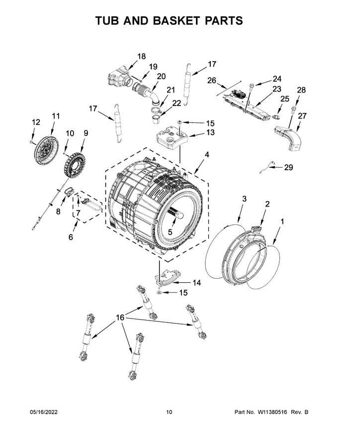 Diagram for WFW9620HW1