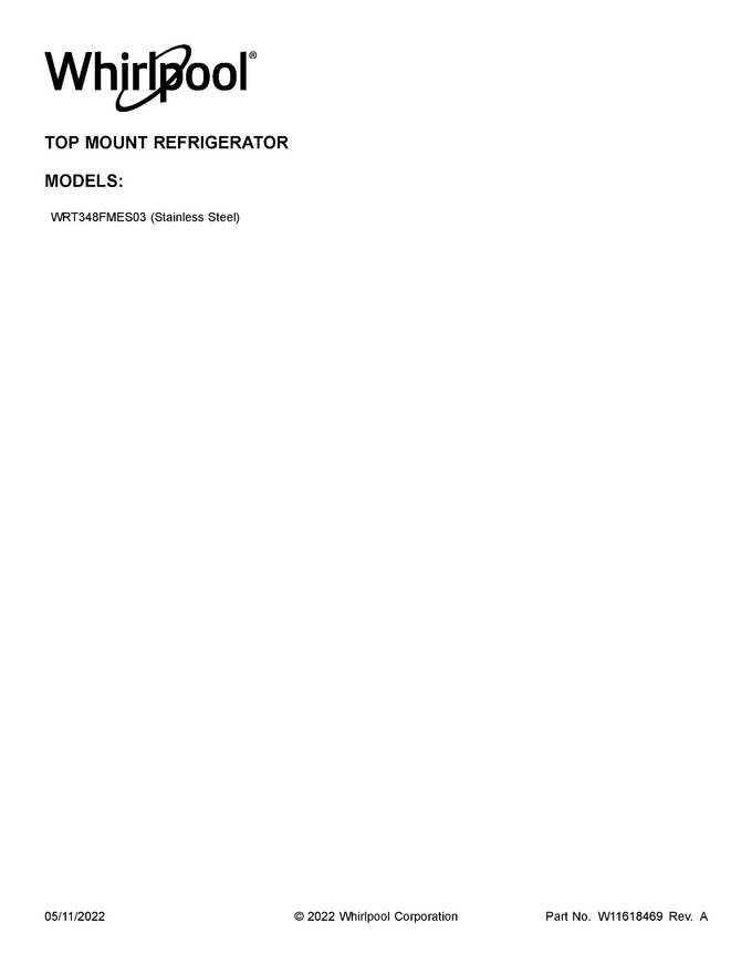 Diagram for WRT348FMES03