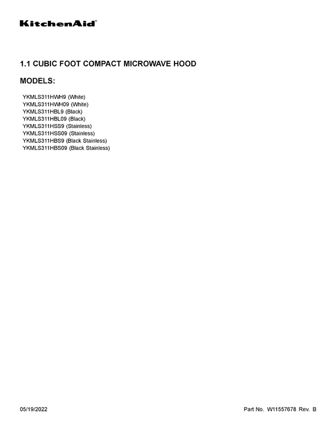 Diagram for YKMLS311HBL09