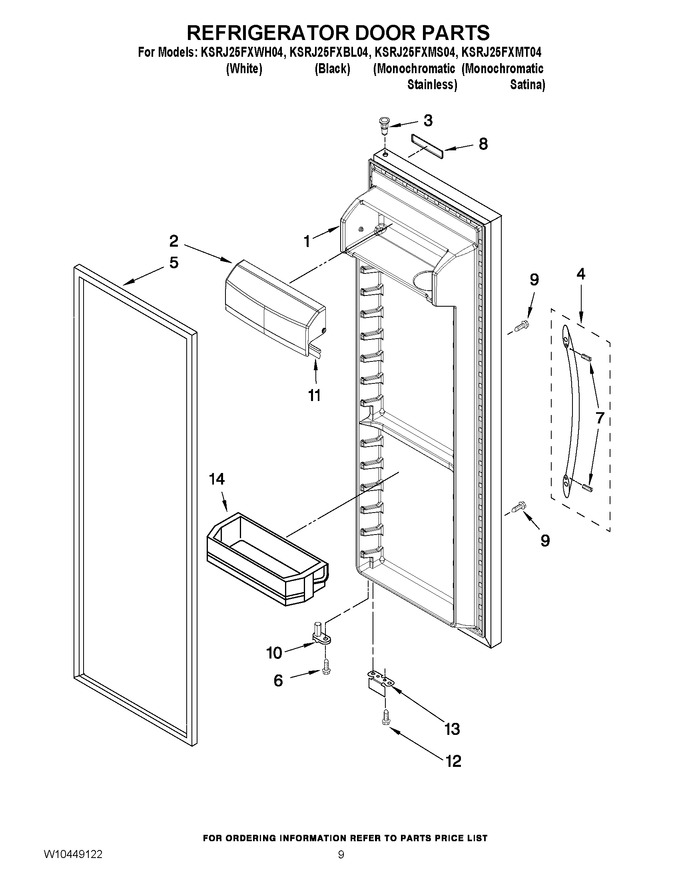 Diagram for KSRJ25FXWH04