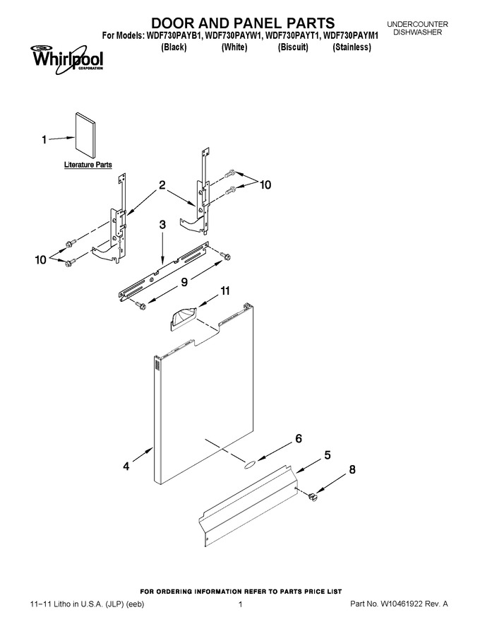 Diagram for WDF730PAYW1