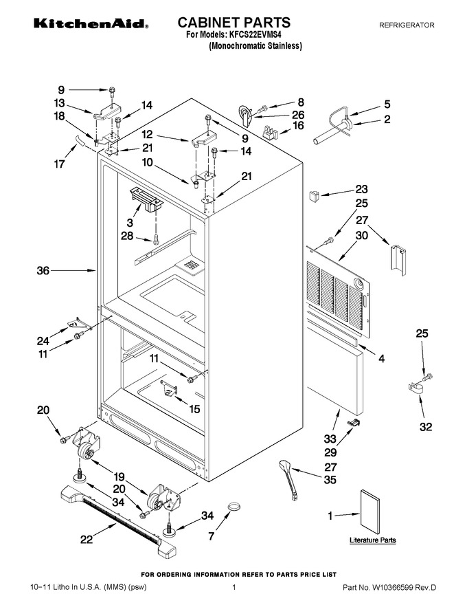Diagram for KFCS22EVMS4