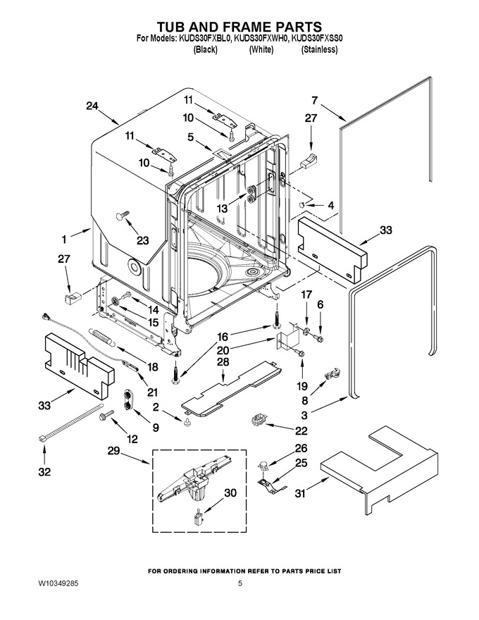 Diagram for KUDS30FXBL0