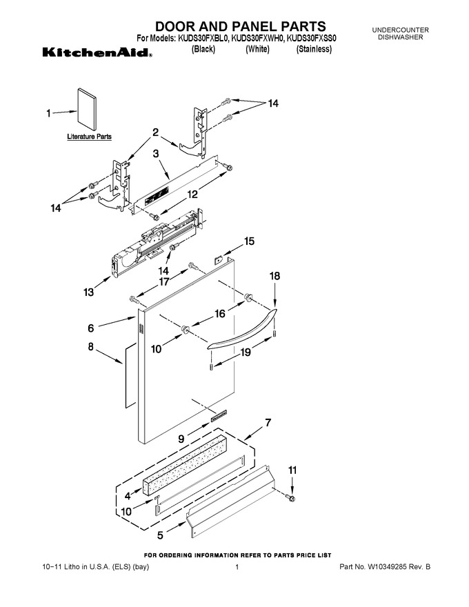 Diagram for KUDS30FXWH0