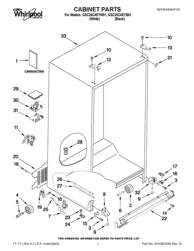 Diagram for GSC25C4EYW01
