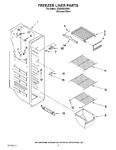 Diagram for 04 - Freezer Liner Parts