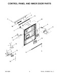 Diagram for 03 - Control Panel And Inner Door Parts