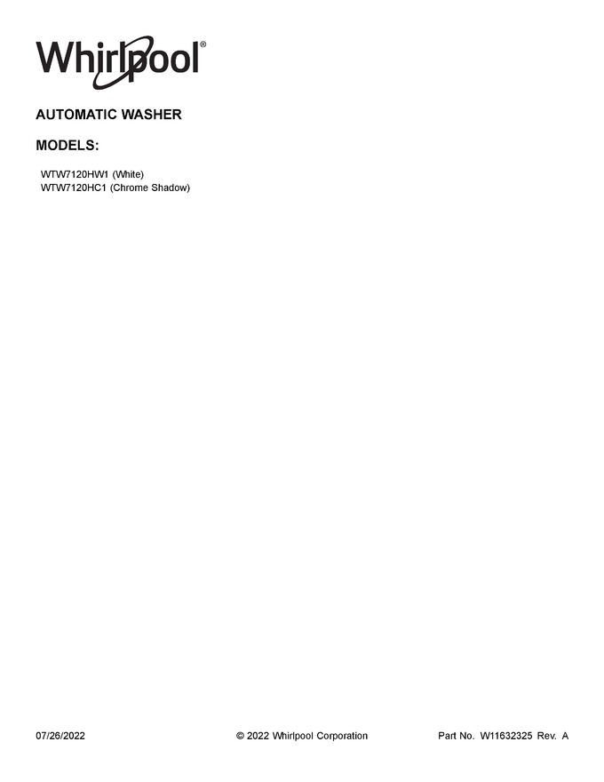 Diagram for WTW7120HC1
