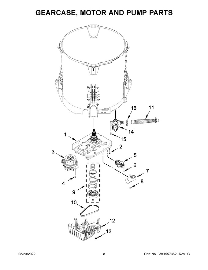 Diagram for WTW5057LW0