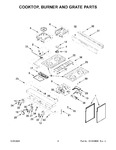 Diagram for 03 - Cooktop, Burner And Grate Parts