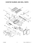 Diagram for 03 - Cooktop, Burner, And Grill Parts