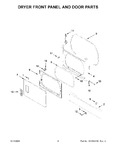 Diagram for 03 - Dryer Front Panel And Door Parts