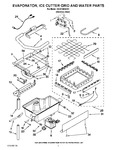 Diagram for 02 - Evaporator, Ice Cutter Grid And Water Parts