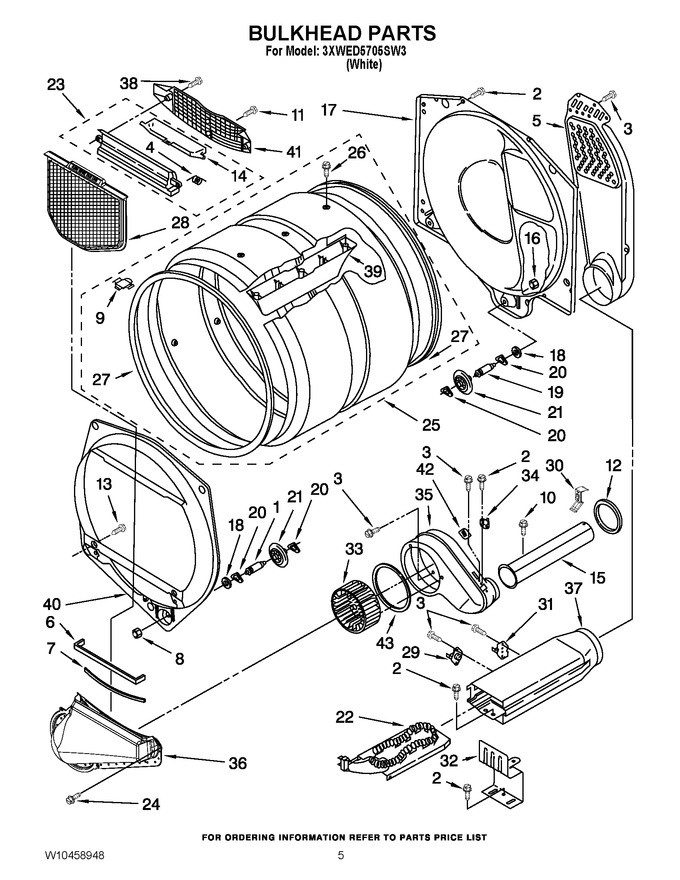 Diagram for 3XWED5705SW3