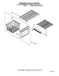 Diagram for 03 - Freezer Shelf Parts