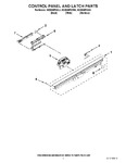 Diagram for 02 - Control Panel And Latch Parts