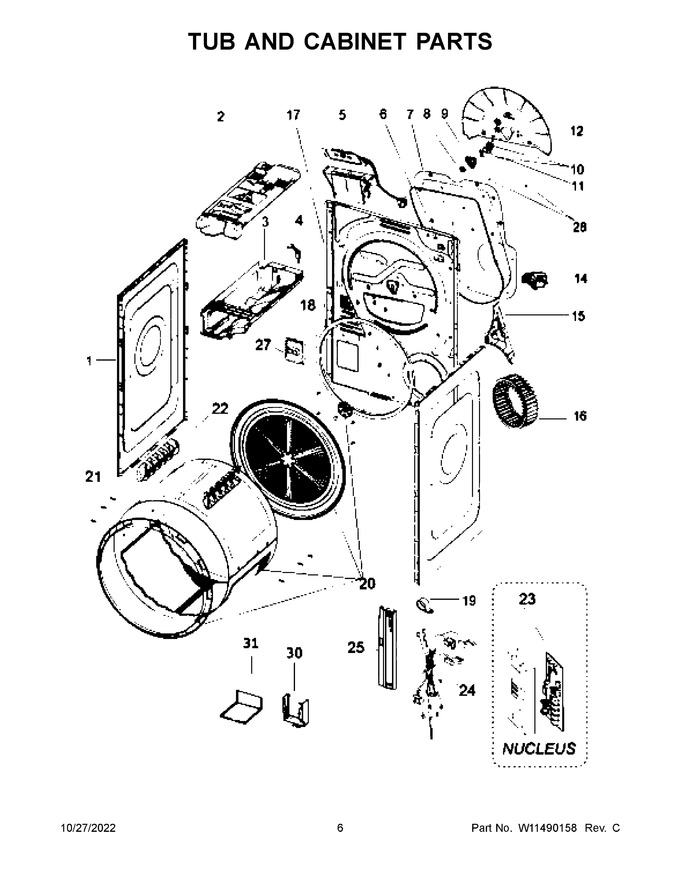 Diagram for WCD3090JW0