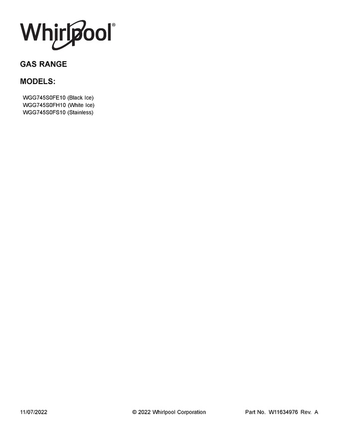 Diagram for WGG745S0FH10