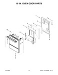 Diagram for 09 - 18 In. Oven Door Parts