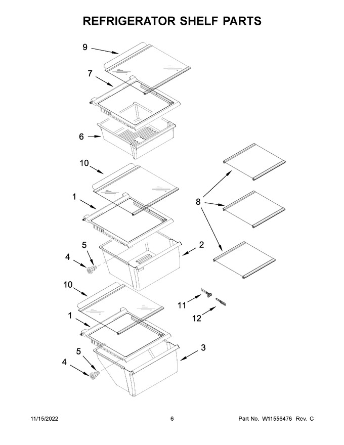 Diagram for WRS335SDHW06