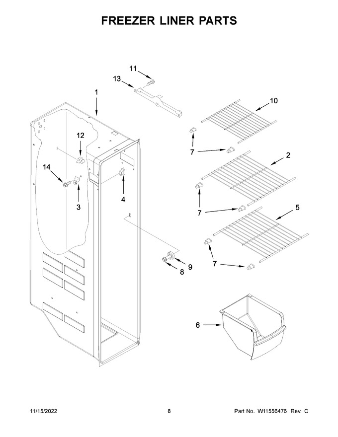 Diagram for WRS335SDHW06