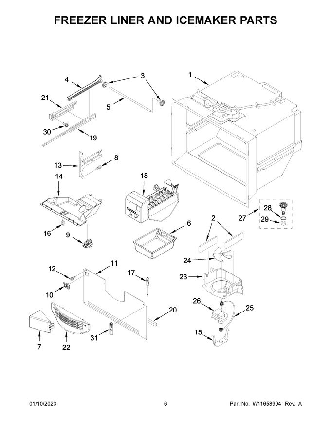 Diagram for WRF540CWHZ09
