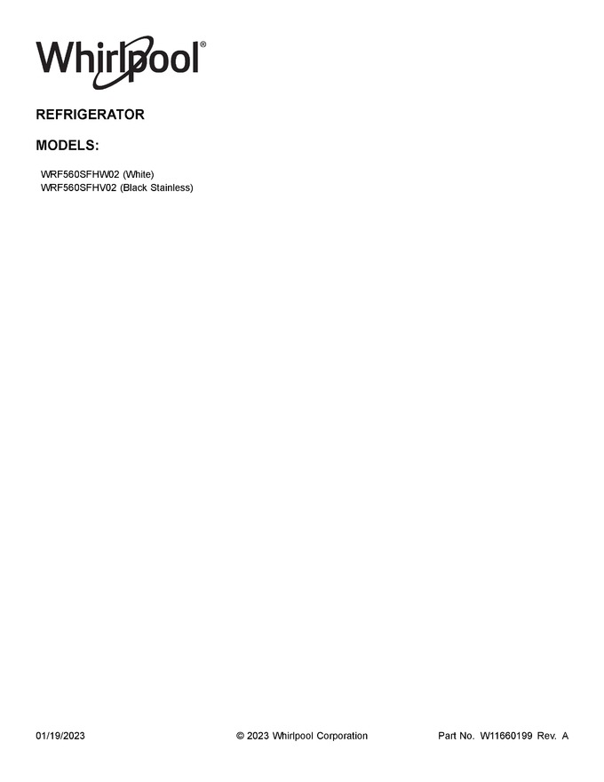 Diagram for WRF560SFHV02