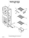 Diagram for 04 - Freezer Liner Parts