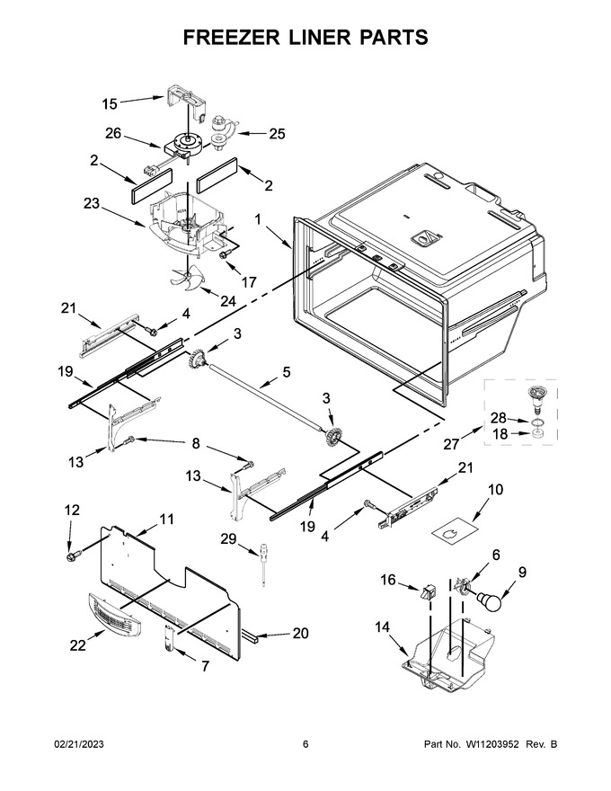 Diagram for WRX735SDBM02