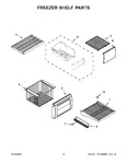 Diagram for 08 - Freezer Shelf Parts