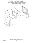 Diagram for 03 - Lower Oven Door Parts