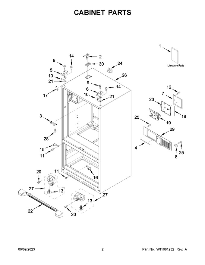 Diagram for WRF555SDHW07
