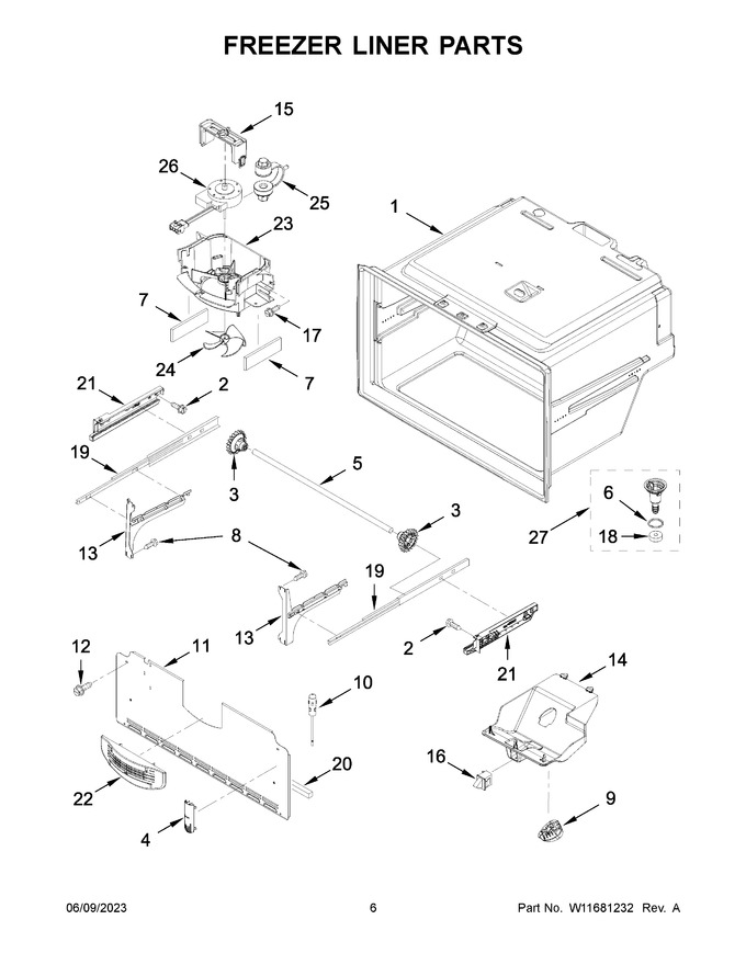 Diagram for WRF555SDHW07