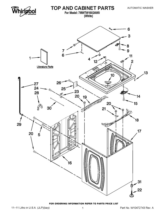 Diagram for 7MWTW1502AW0