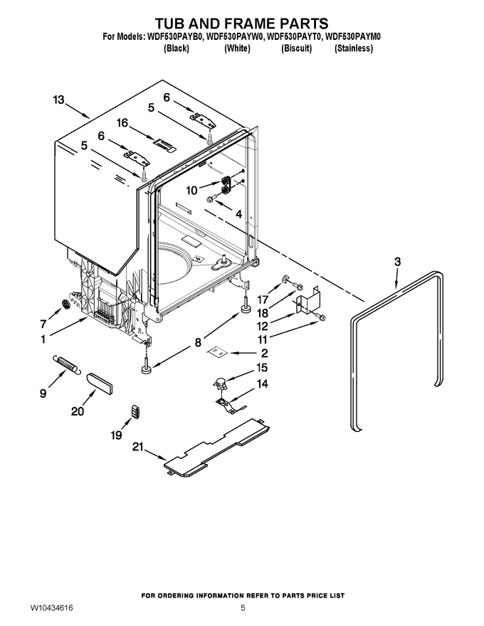 Diagram for WDF530PAYW0