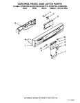 Diagram for 02 - Control Panel And Latch Parts