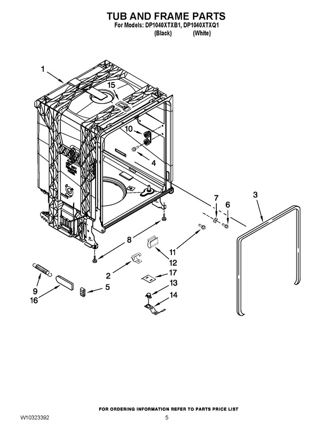 Diagram for DP1040XTXB1