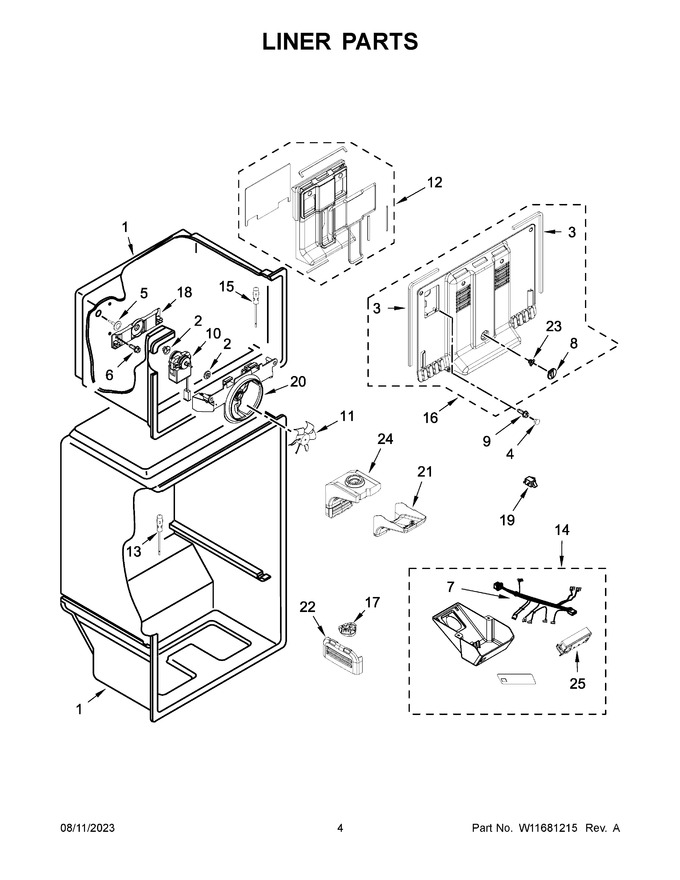 Diagram for WRT108FFDB04