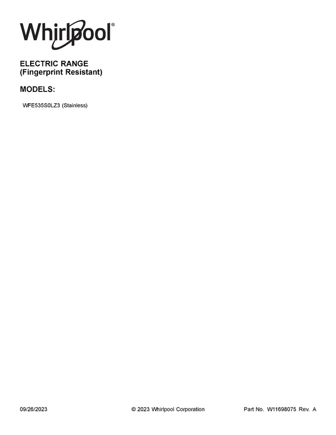 Diagram for WFE535S0LZ3