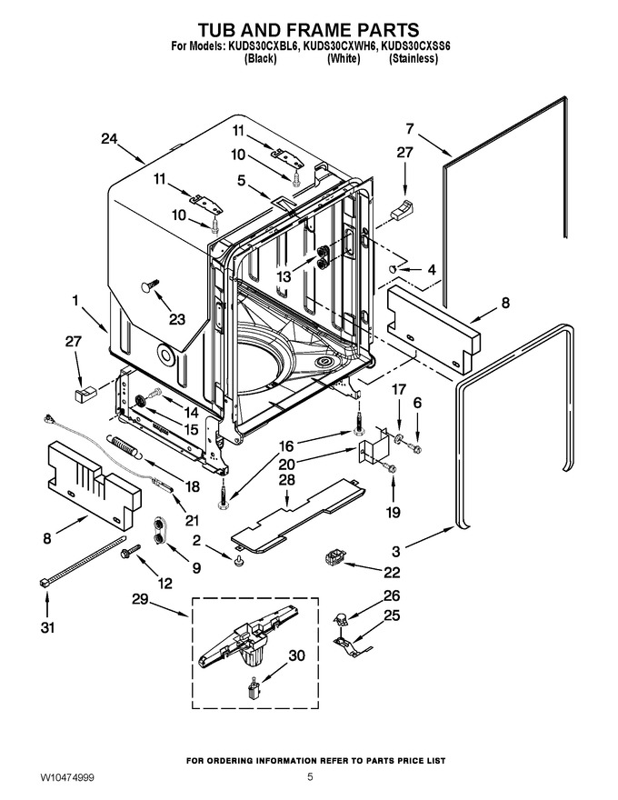 Diagram for KUDS30CXWH6