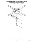 Diagram for 11 - Lower Washarm And Strainer Parts