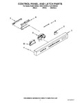 Diagram for 02 - Control Panel And Latch Parts