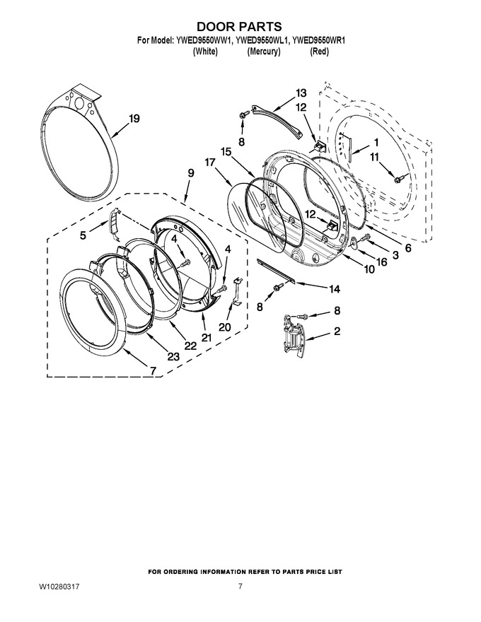 Diagram for YWED9550WL1