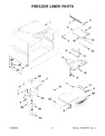 Diagram for 04 - Freezer Liner Parts